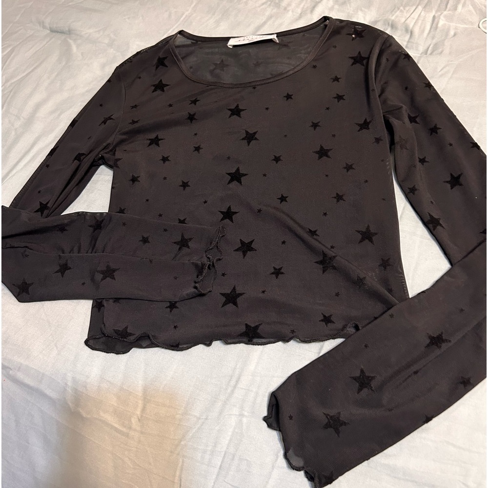 American threads cropped long sleeve